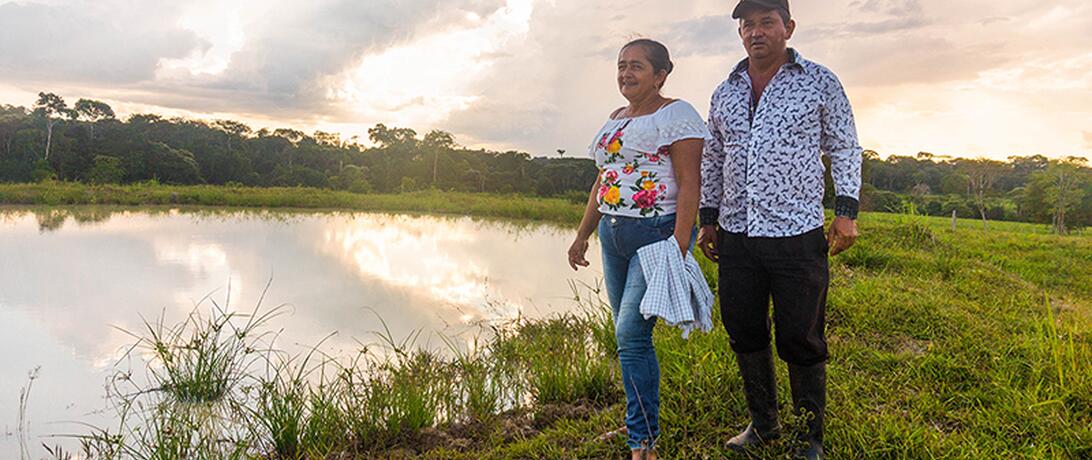 fish farming in rural Colombia